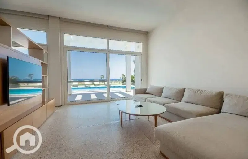 Ready to view and move in immediately! A Greek-style chalet for sale, fully finished, in Naia Bay, Ras El Hekma, North Coast.