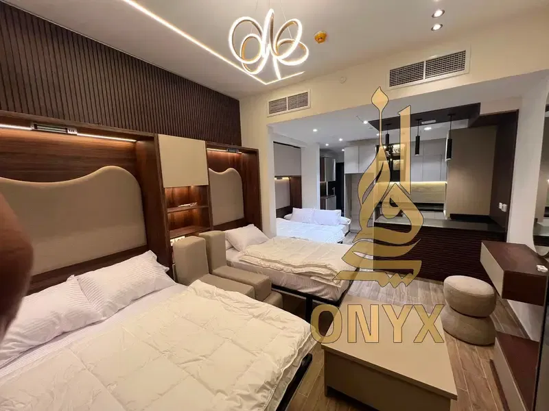 Studio 51 sqm Resale for Sale, Fully Furnished with Appliances, Ready to Move, Direct Lagoon & Sea View, High Floor in The Gate Towers, New Alamein