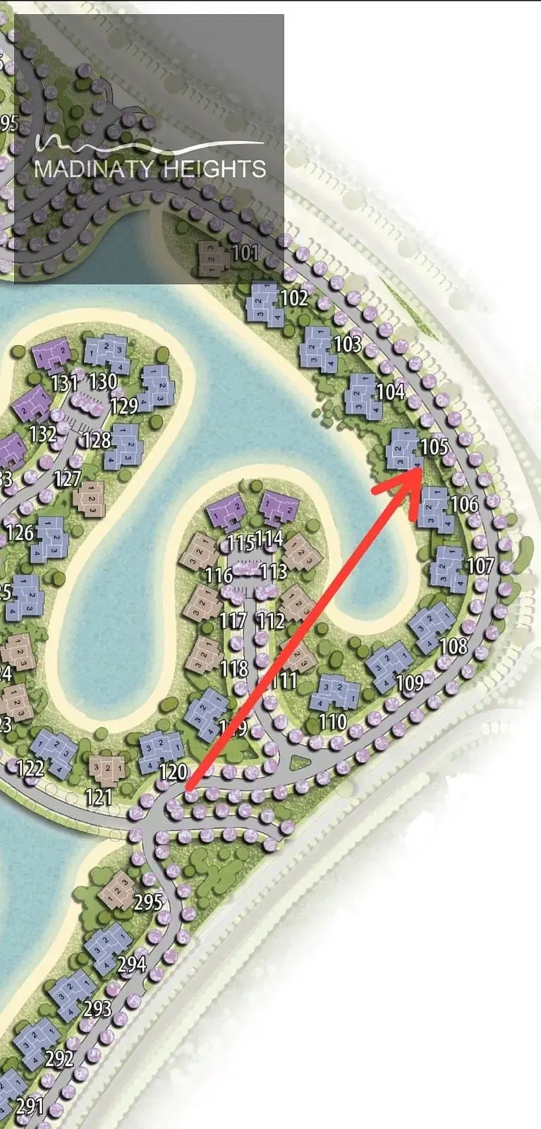 Ground chalet for sale in installments in South Med, Location: South Med - Phase CH3 (Talaat Moustafa), Area: 53 square meters, Floor: Ground, Status: Reserved, Launch Price, Total price: 5,851,000 EGP, Paid: 1,014,000 EGP, Required: Paid