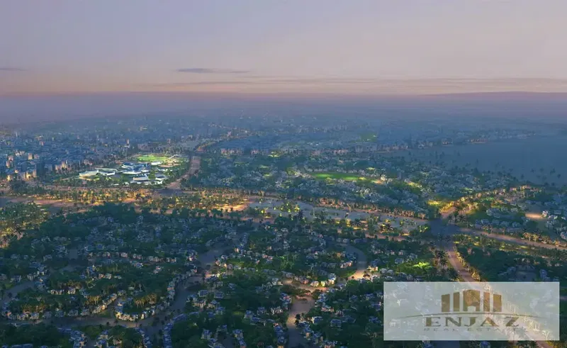 Villa for sale in Nour City overlooking a very distinctive garden view with installments over 13 years