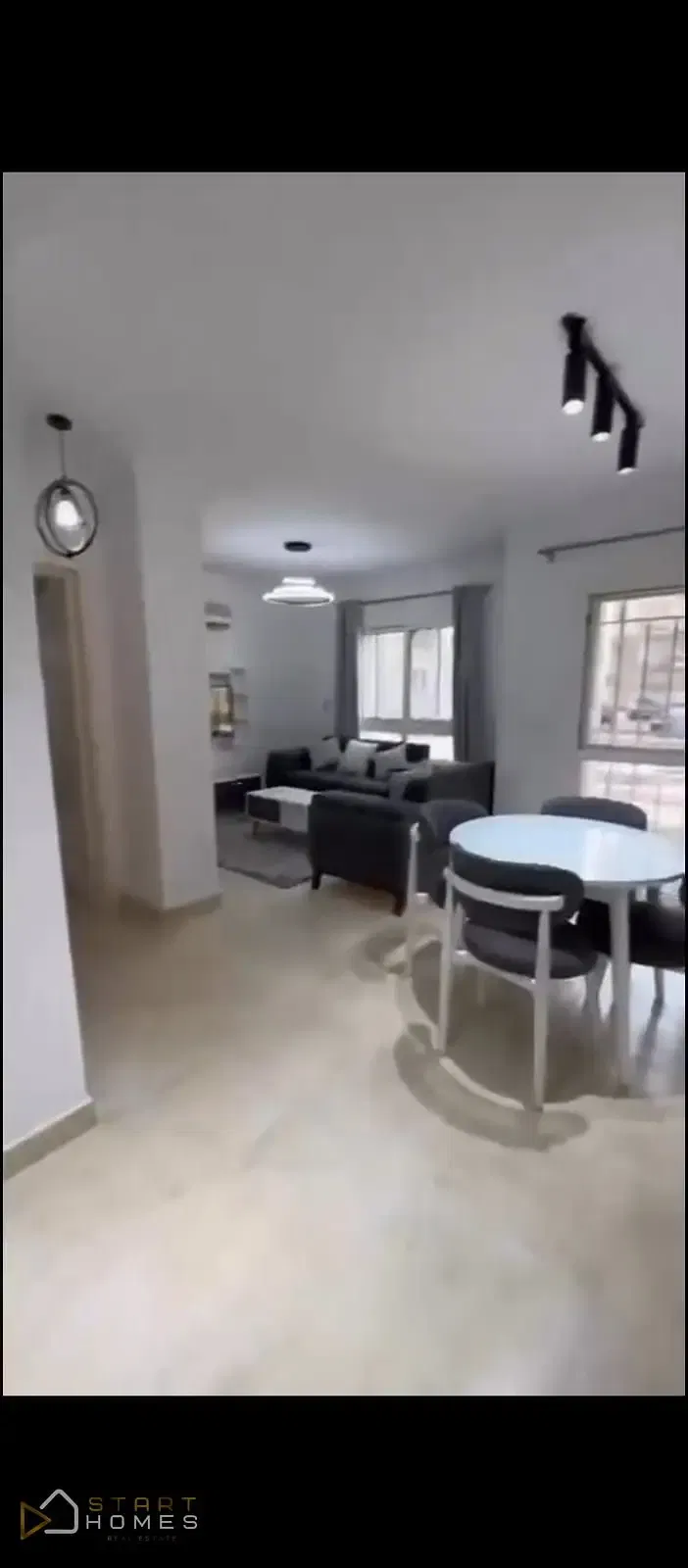 Ground-floor studio (60 sqm, 1 bedroom) for sale in Madinaty B12; garden view, fully finished by TMG.