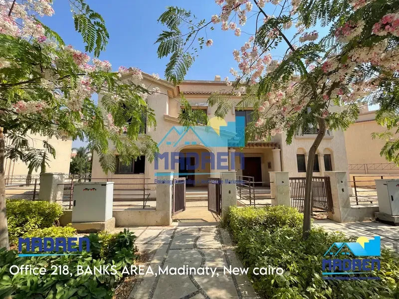 Twin House Villa Model E3 for sale in Madinaty, Group 35, Wide Garden View, delivery within months.