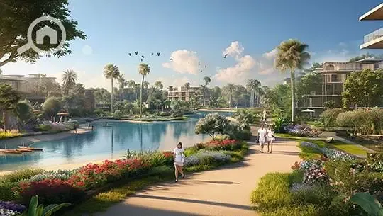 Ground Floor Chalet for Sale in SouthMED C3 | 53m² | Direct Lagoon | 12-Year Installments