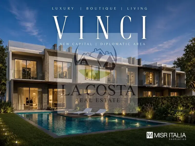 premium resale for quick sale town house corner 253m in compound vinci - new capital