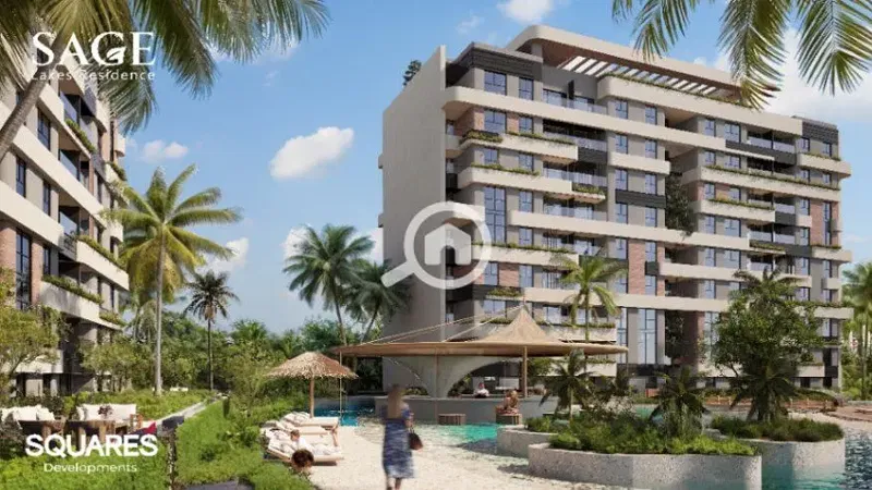 Resell at an unbeatable price! Own a 70m apartment at the launch price in SAGE Compound, the New Administrative Capital, in front of the Central Park and next to the International School, designed by Mohamed Hafiz.
