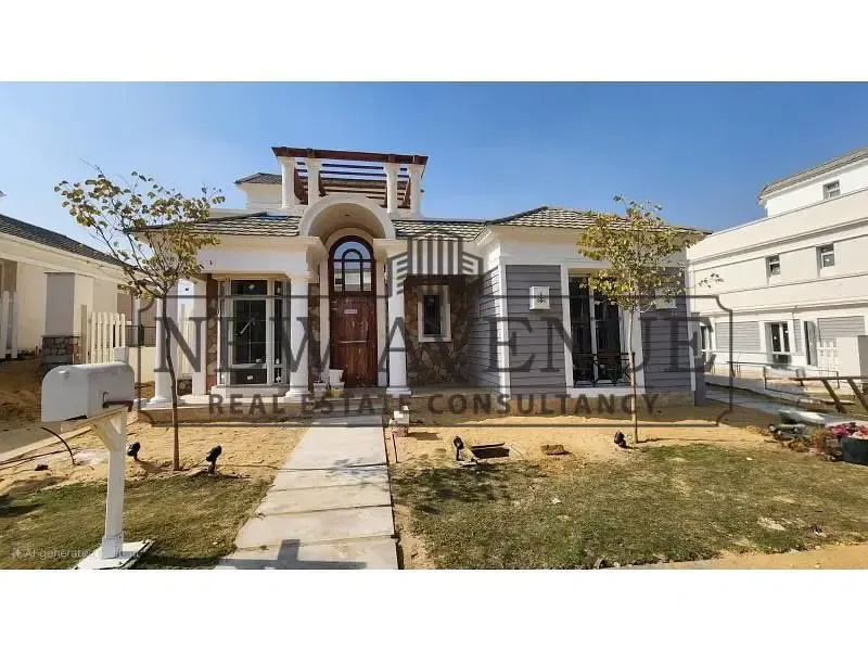 one-story Standalone villa in Mountain View 3 , located in a prime area within the compound , ready to move