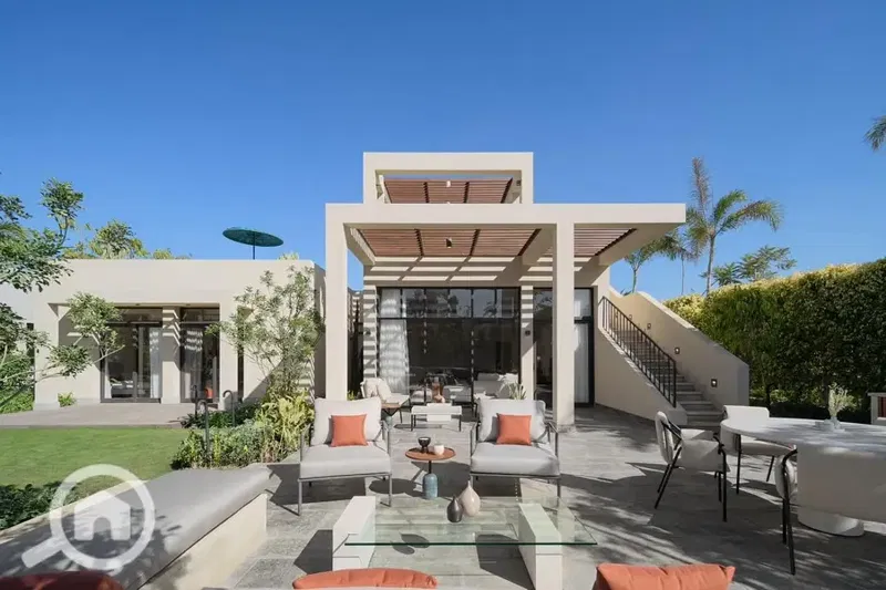 Independent villa for sale in O West | Full finishing + large area