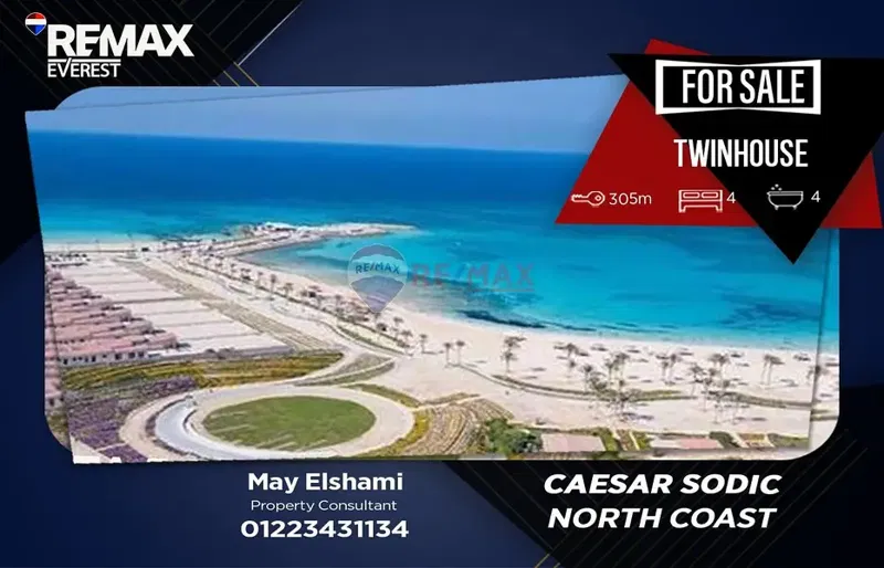 Twin House for Sale in Caesar Sodic |Full Sea View