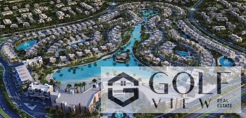 For sale, no commission: 205 m² duplex in Saray Madinat Misr, Fifth Settlement—prime location with a stunning view of the pool and landscaped grounds;