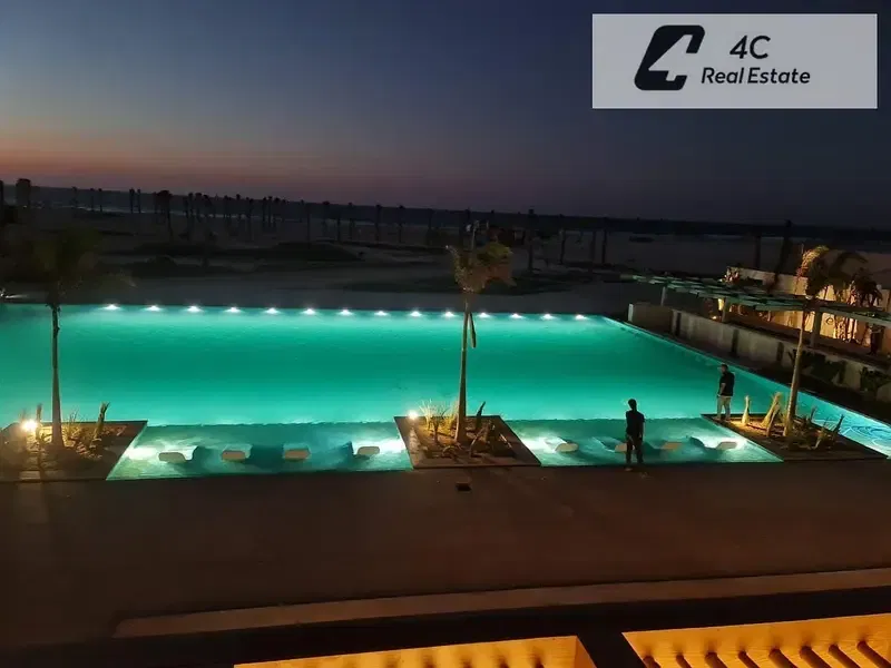 For sale Twin house villa 268m with sea view prime location 3 bedrooms in Sea Shore Village North Coast
