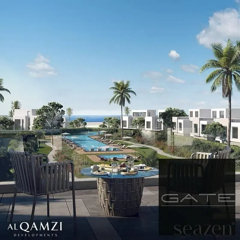 Chalet for sale with a lagoon view at Seazen – North Coast; super-lux finishing.