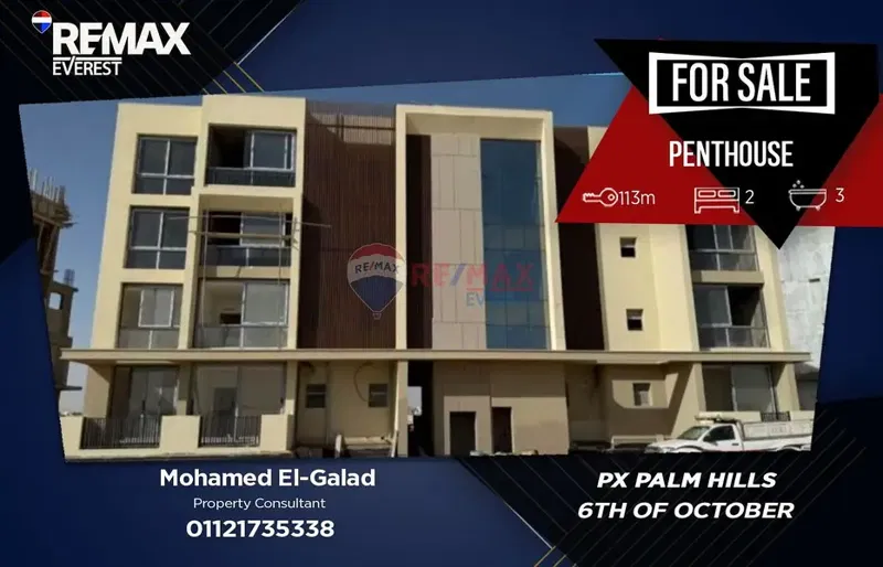 Penthouse for Sale in PX Palm Hills October | Prime Location | Fully Finished