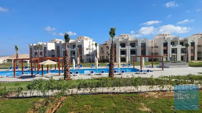 Chalet for Sale in GAIA Ras El Hekma – 54 sqm, stunning sea and pool view, prime location, and the lowest-priced chalet currently available in GAIA.