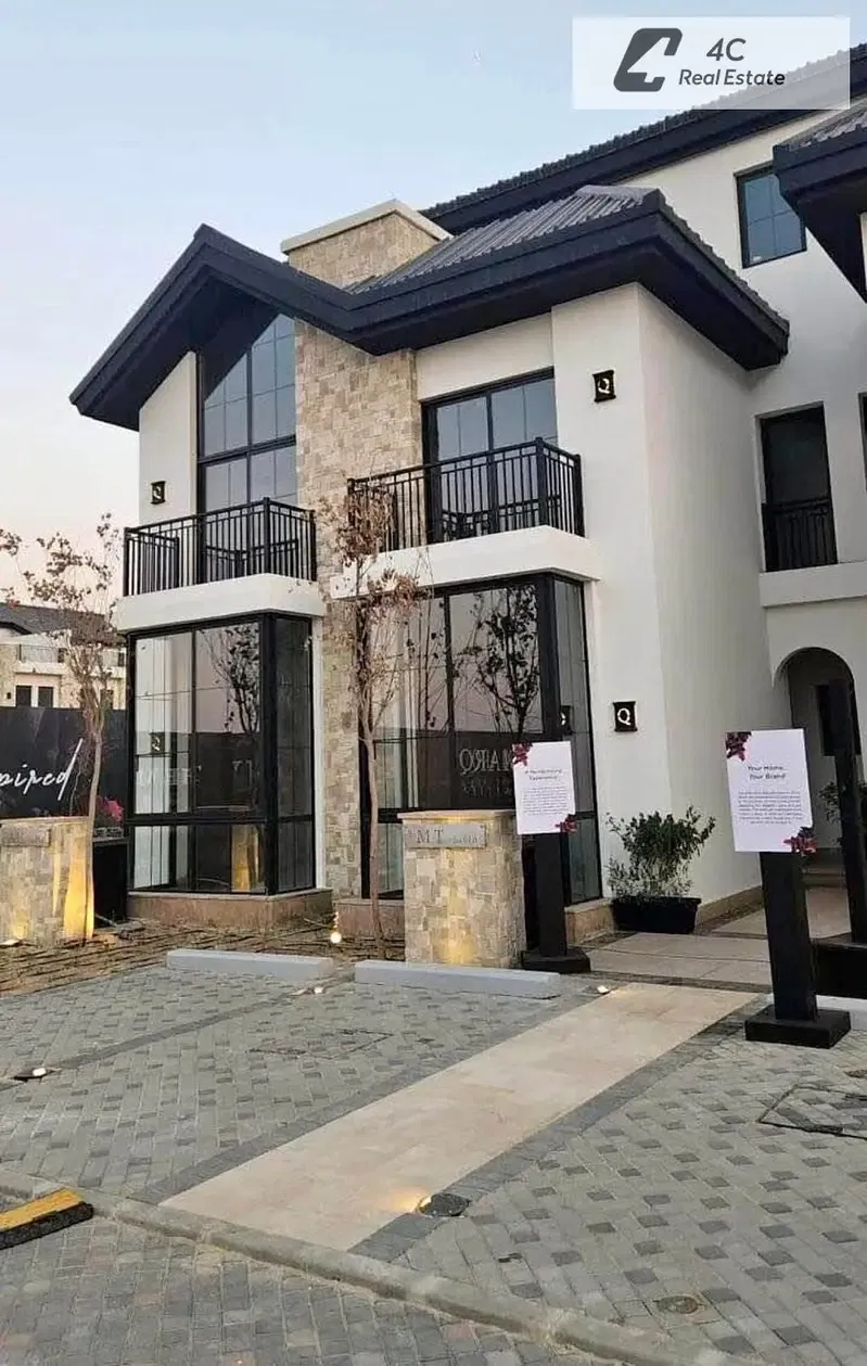 With a low down payment and installments, a resale townhouse in Marq Gardens Compound, Fifth Settlement, with a distinctive layout, ready for viewing