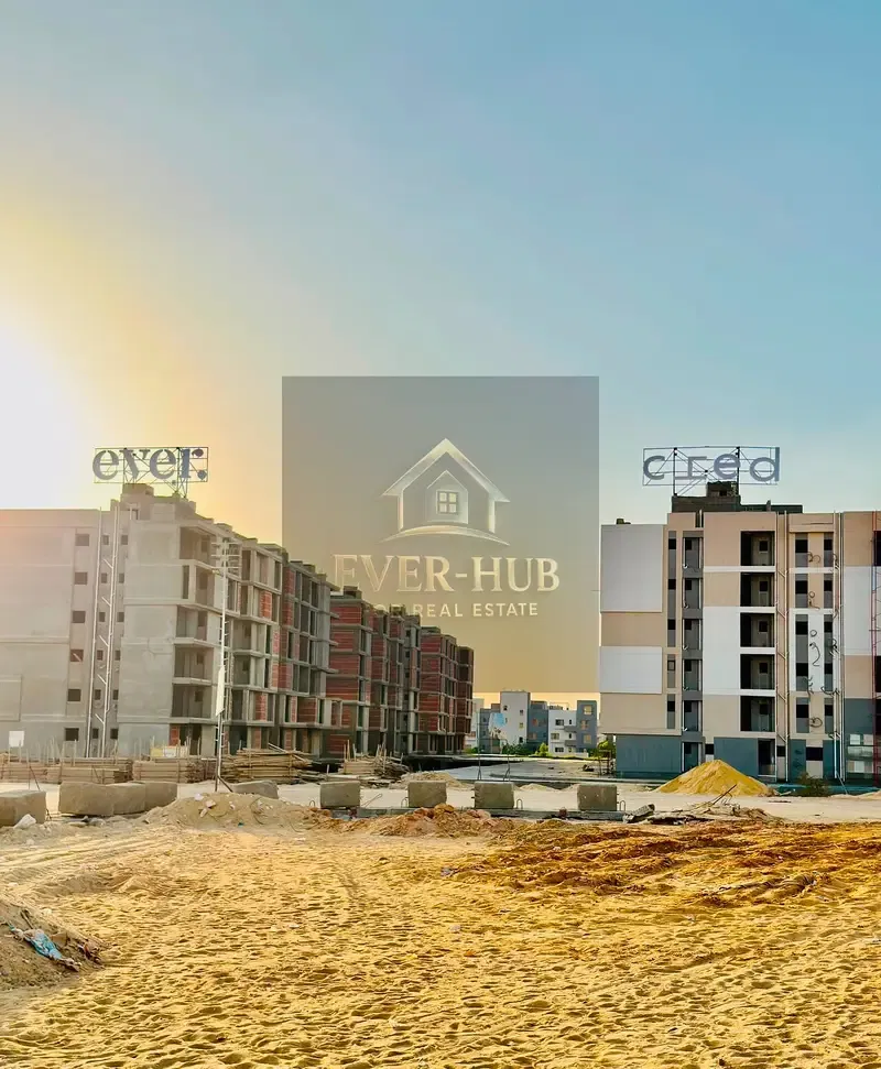 Corner Apartment for Sale in Ever West, October | Next to Mall of Arabia | Hany Saad Finishing | Pool & Tennis Court Views | Delivery in 6 Months