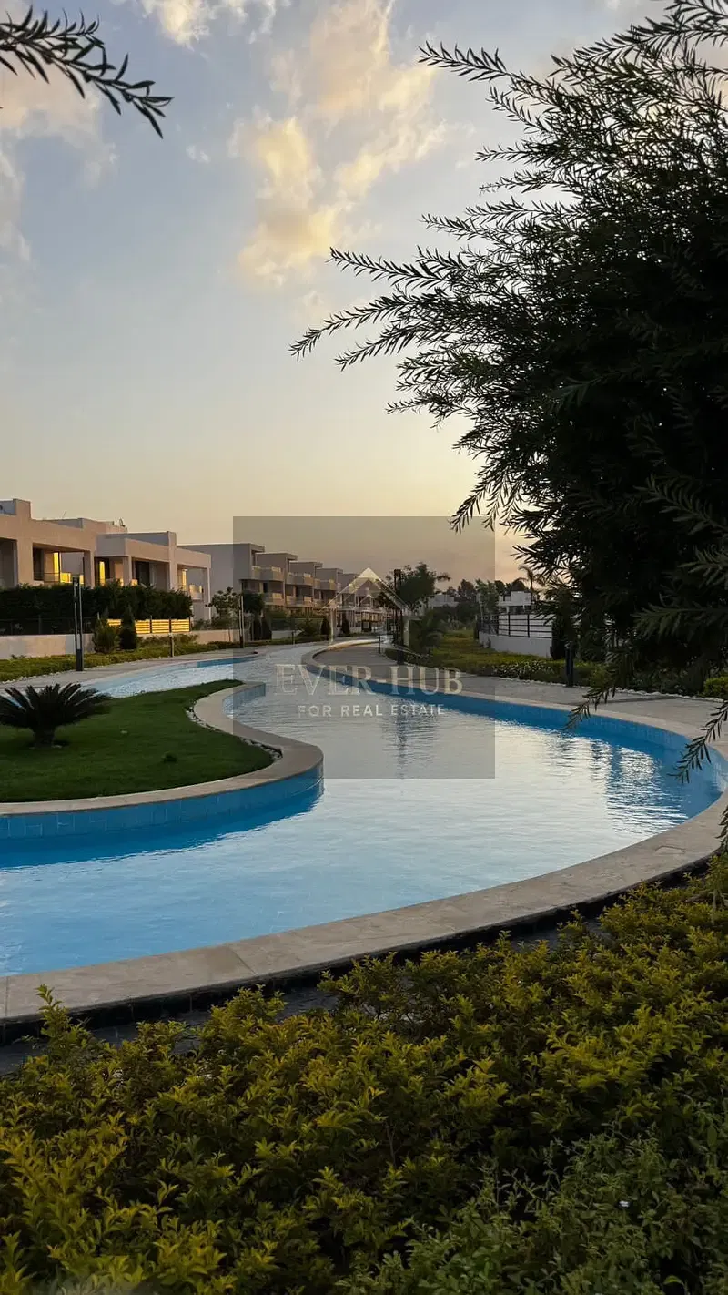 Twin house villa for sale in Lake West 2, already built and installments available