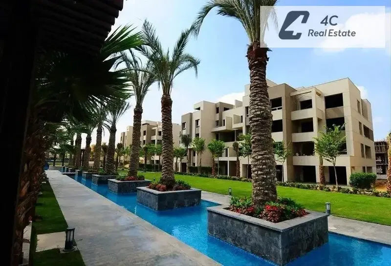 For sale below developer price with down payment and installments resale townhouse middle in Swan Lake Residence New Cairo near Golden Square
