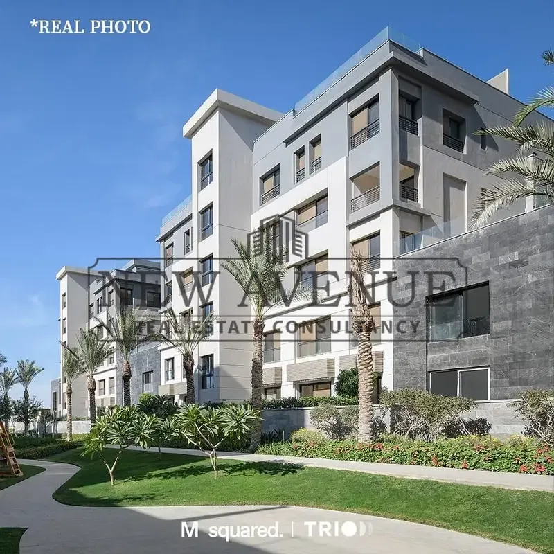 Penthouse for Sale in Trio Gardens Fully finished with private pool with installments Delivered