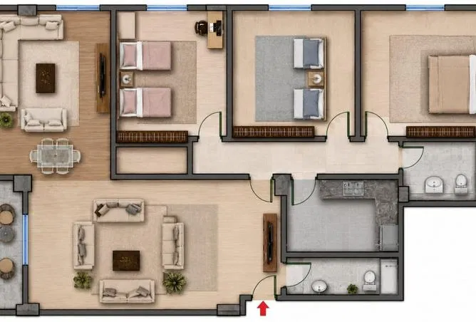 3-bedroom apartment 176 m² for sale in 4th Neighborhood