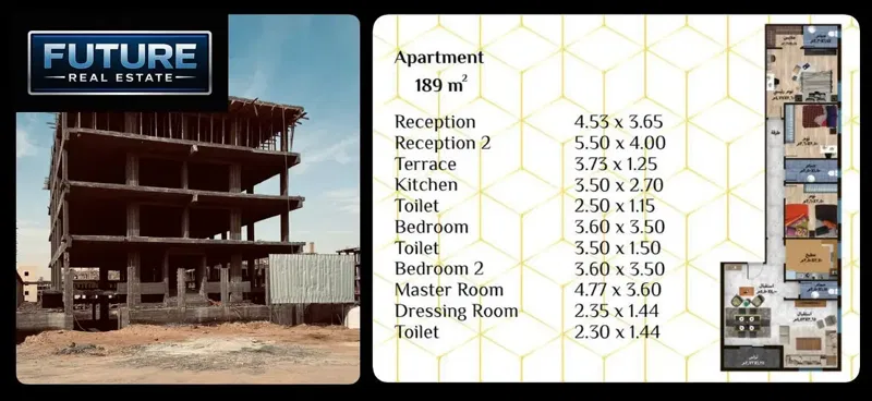 Apartment 189 in the second district in Bayt Al-Watan, New Cairo, Fifth Settlement