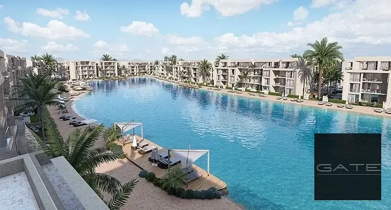 Corner Townhouse Resale for Sale in Mar Bay by Al Marasem | Direct Lagoon View | North Coast