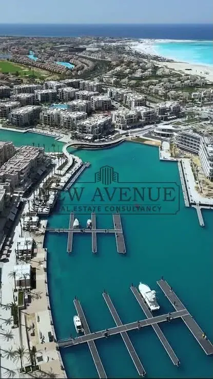 a studio in Marassi Marina, one of the most prestigious destinations on the North Coast. The unit is fully finished, ready for immediate delivery