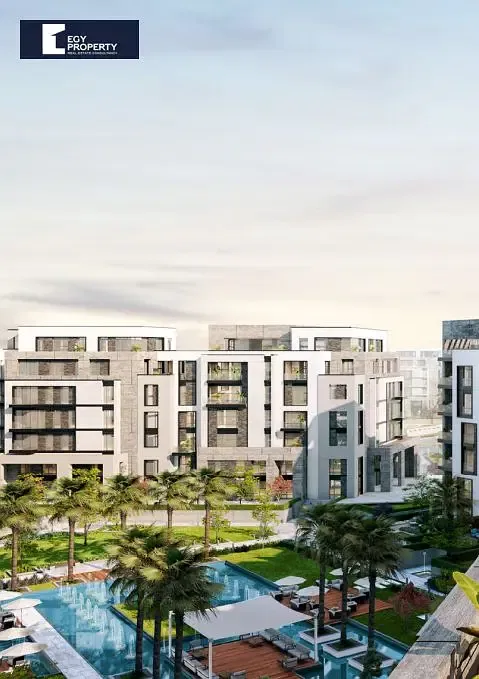 Apartment For Sale in Swanlake Residence New Cairo Fully Finished with installments till 2029