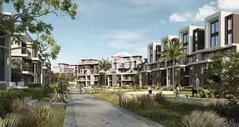 Twin house for sale in Solana Compound - Ora New Zayed. Building area 240 sq m and land area 346 sq m. Delivered with ultra-super-lux interior finishi