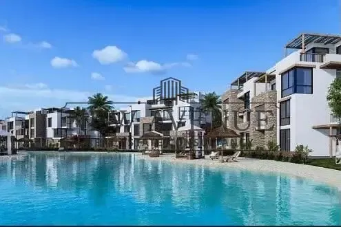 Penthouse chalet prime location in Sidi Abdelrahman with direct sea views and overlooking the largest lagoon in the compound