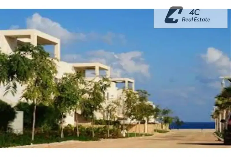 Lowest price on the market Sea view chalet for sale 3 bedrooms ready to move in at Hacienda White Village Ras El Hekma