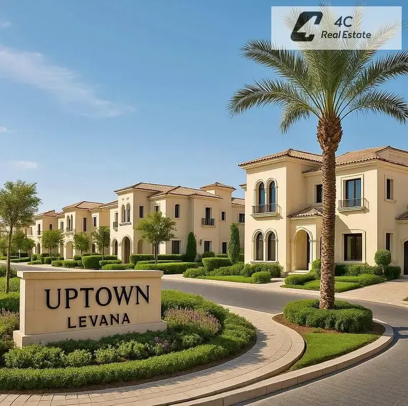 Below market price with down payment and installments ready to move resale townhouse 4 bedrooms plus maid room in Uptown Cairo for sale