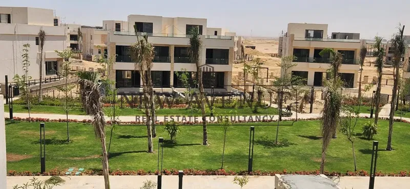 Townhouse middle with down payment for sale at Noor Talaat Mostafa Very prime location Open view Overlooking landscape Ready to move