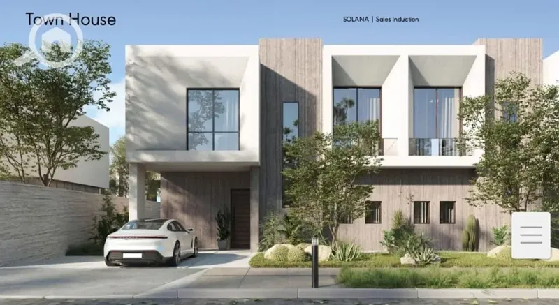 Twin house for sale in Solana Compound at a very special price, first phase, with the lowest down payment in the market.