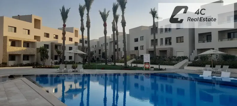 Take immediate possession a fully finished twin house including maintenance—in Azha Ain Sokhna resale Located on first row lagoon Ready for viewing