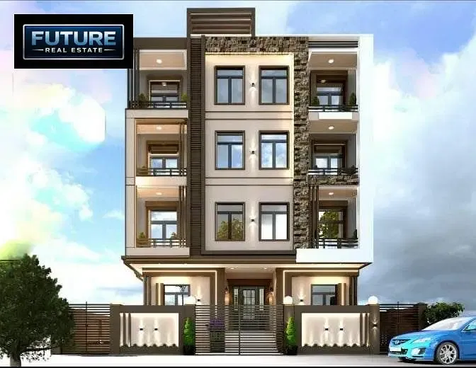 135 m² apartment + 100 m² garden in Al-Nargis, New Cairo, near the German University and Fatma Al-Sharbatly Mosque.