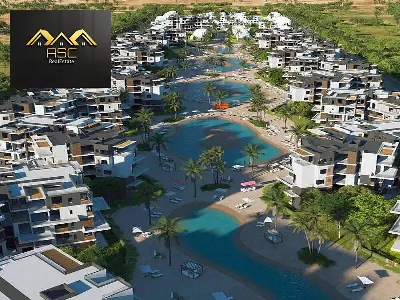 chalet at the lowest price in Shamasi Sidi Abdel Rahman Village on the North Coast - Prime location - First row to the lagoon