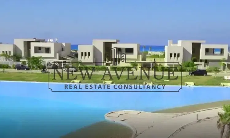 chalet Double view on lake and golf Open panoramic view with Flexible Downpayment in Prime location Hacienda Bay by Palm hills developments