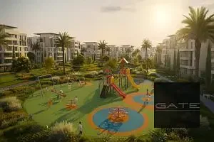 Ground floor apartment with garden for sale in Ever cred – next to Mall of Arabia, 215m² + 91m² garden, fully finished + water feature view