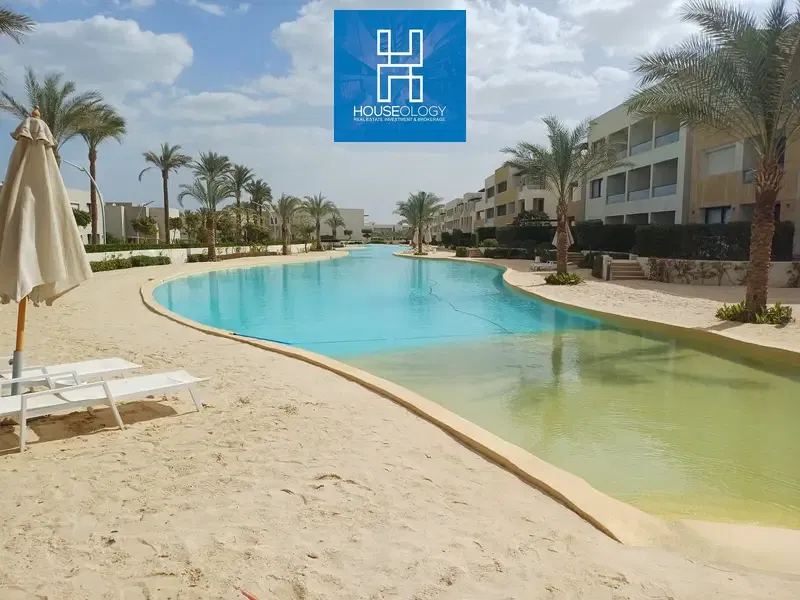 Resale Prime Location Chalet with a prime lagoon view for sale in Azha Ain Sokhna