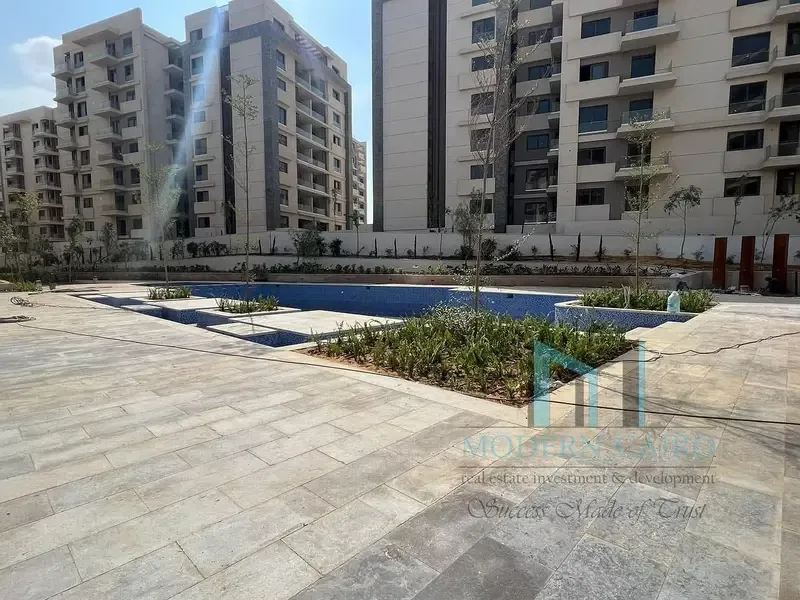 Hot deal garden villa in IL Bosco New Capital, 240 sqm with an open north-facing view at the best market price.