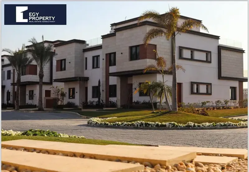 Twin House villa for sale in Azzar compound 5th settlement New Cairo with Remaining installments