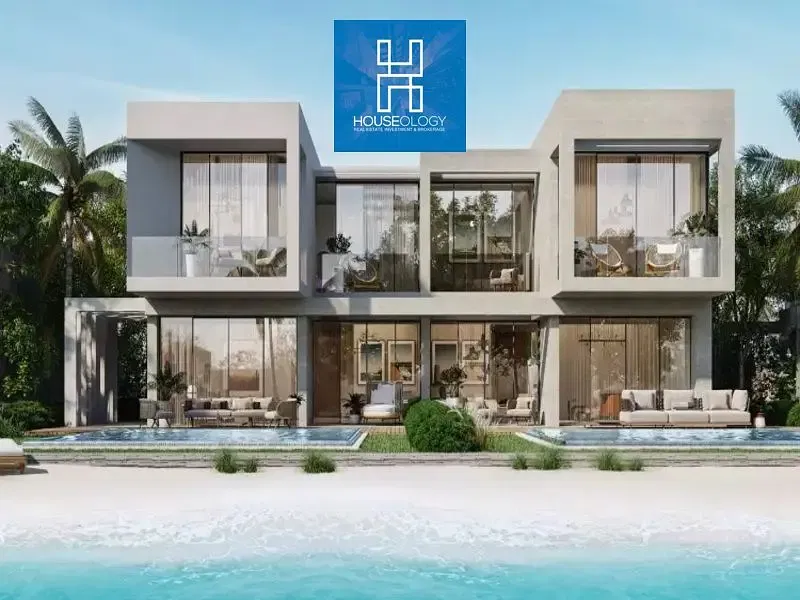 Twin house resale with a distinctive view overlooking the lagoon, for sale at a price lower than the company's price in Azha North Coast.