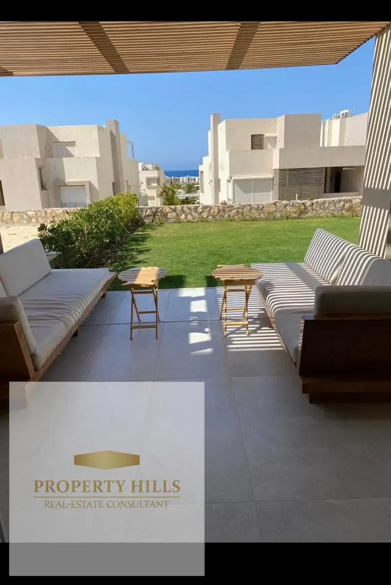 Corner townhouse villa in Marassi Emaar North Coast, Sidi Abdel Rahman, 175 meters, immediate delivery, direct lagoon, fully finished