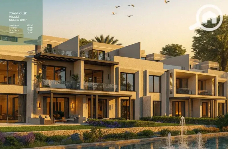 Town House 221 Sqm For Sale V Town by Mirad New Zayed Direct On Sahrawy Road 0% Up To 10 Years