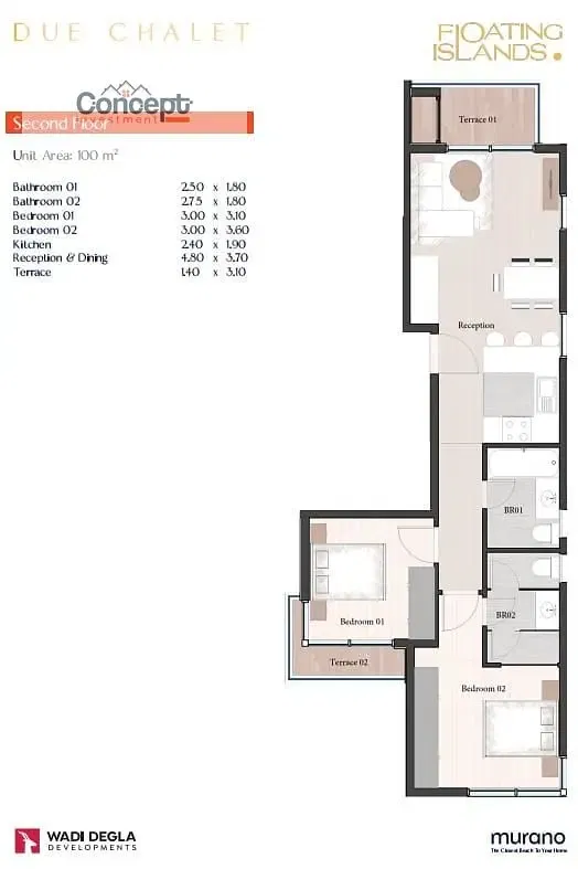 Corner Chalet Prime Location Delivery 2028 In Murano Wadi Degla , Ain Sokhna