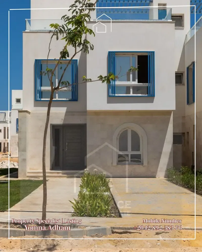 Corner Beachfront Villa | Near El Alamein | 900m Land | 520m BUA | Ready to Move