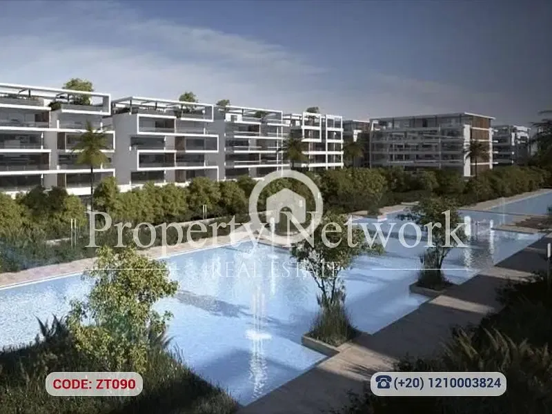 Open View Apartment 130sqm 2BR Lake View 2 New Cairo prime Location Floor 1st
