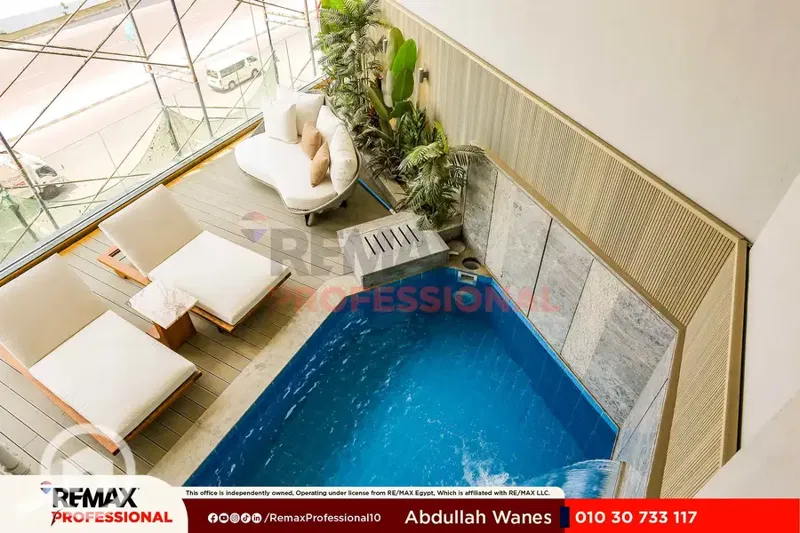 open view of the lake sky villa for sale in sky line smouha