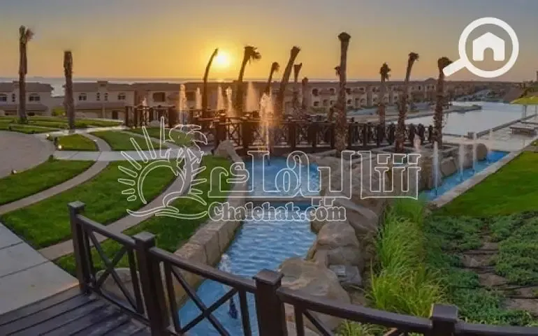 Chalet with full sea and pool view for sale in installments in Telal – Ain Sokhna