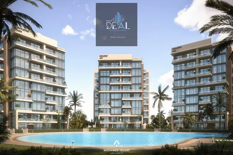 Resale Ground Floor Apartment with a Private Garden Directly on the Lagoon in a Fully Integrated Compound in the New Administrative Capital.